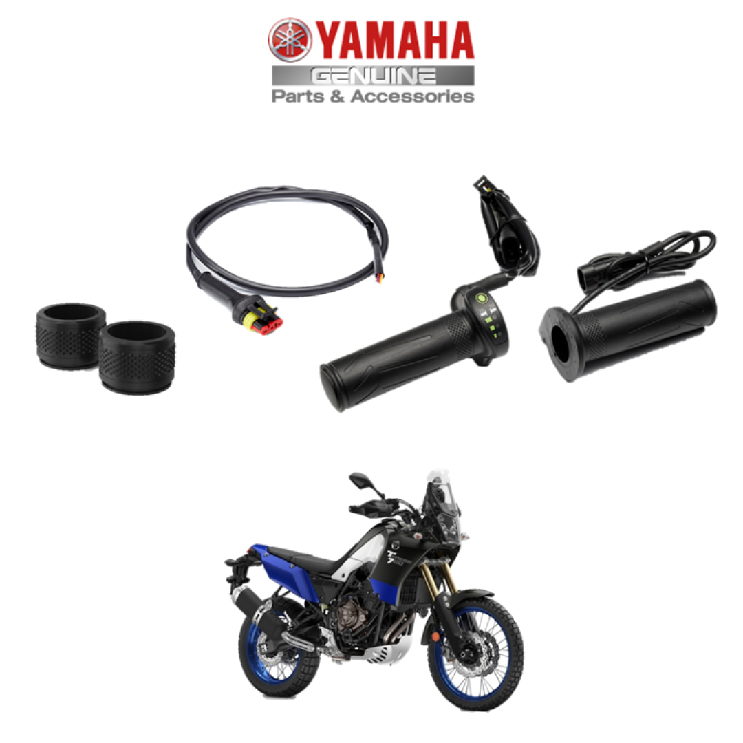 Genuine Yamaha Motorcycle Heated Grips -inc. connector cable for Tenere